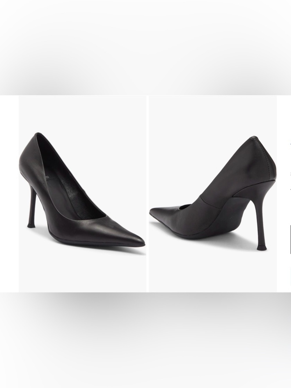 Jeffrey Campbell Black Pointed-Toe Stiletto Pumps